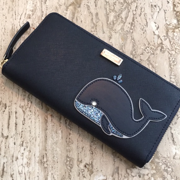 kate spade Handbags - Kate Spade Off We Go Whale Neda Wallet Rare!